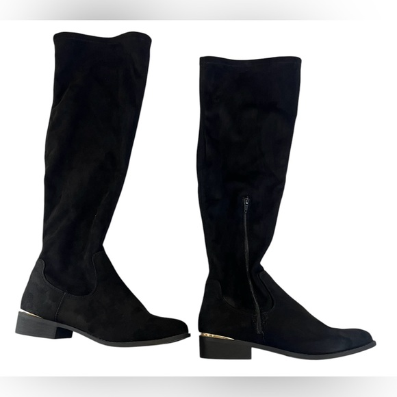 Worthington Elegant Black Knee-High Boots, Size 10 - Picture 2 of 6